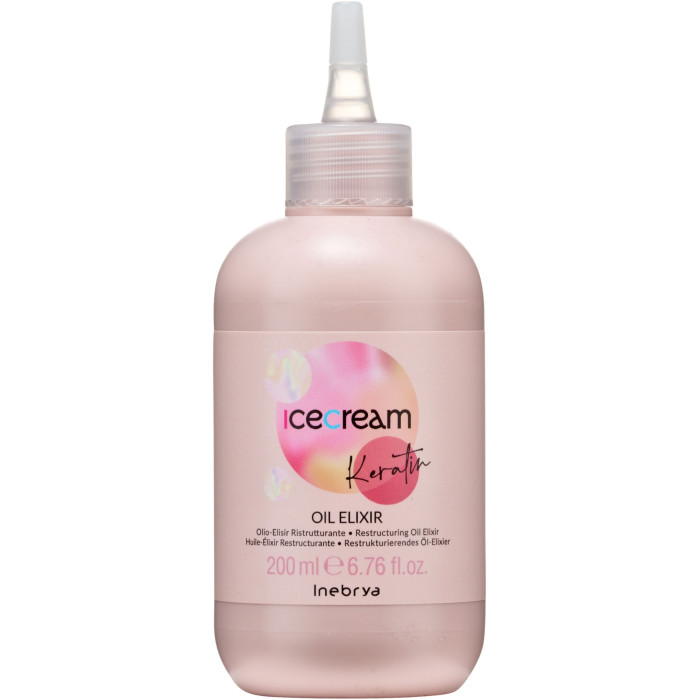 Еліксир для волосся з кератином Inebrya keratin oil elixir 200 мл