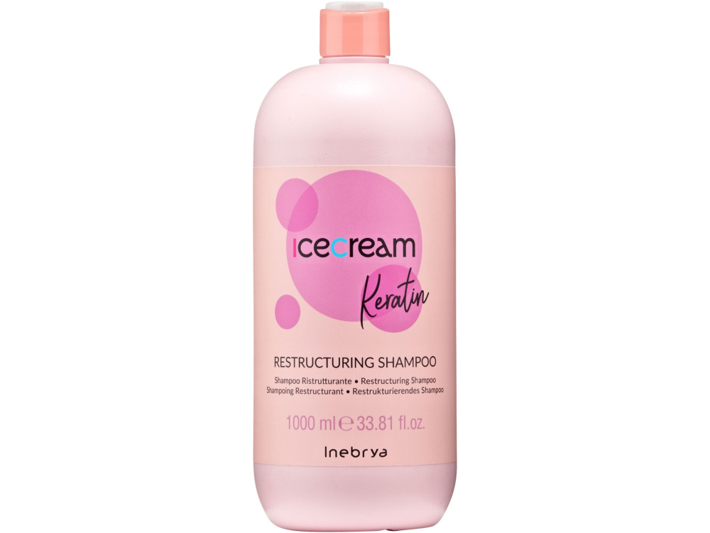 Шампунь відновлюючий з кератином Inebrya Keratin restructuring shampoo with keratin 1000 мл