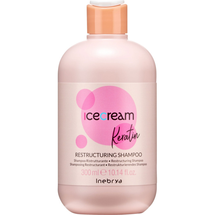 Шампунь відновлюючий з кератином Inebrya Keratin restructuring shampoo with keratin 300 мл