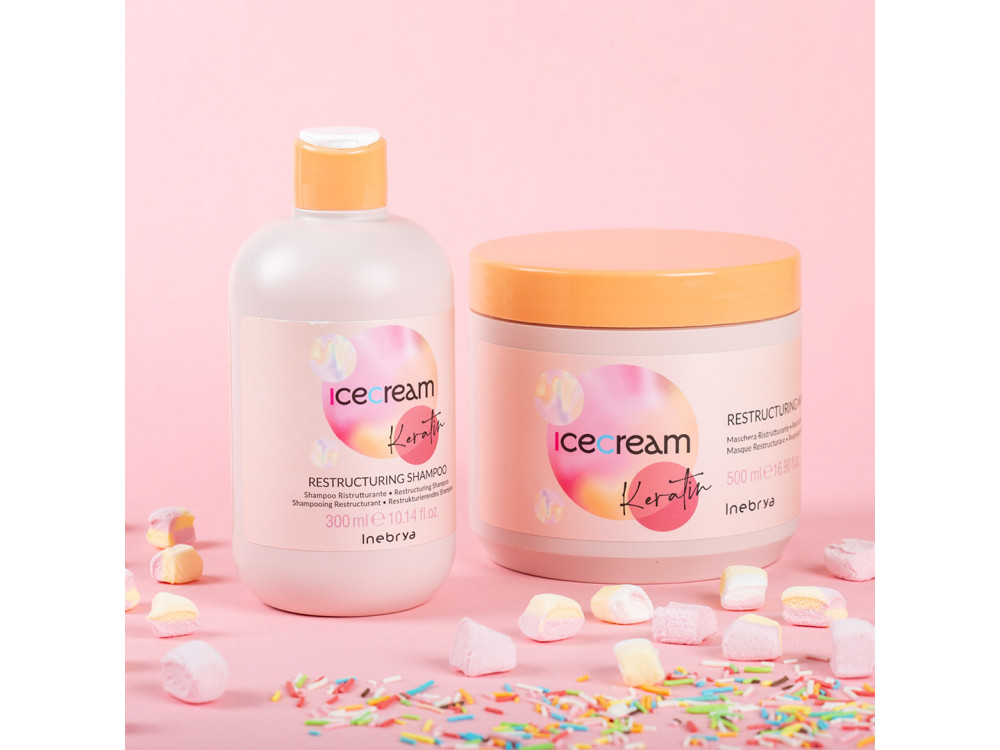Маска відновлююча з кератином Inebrya Keratin restructuring mask with keratin 500 мл