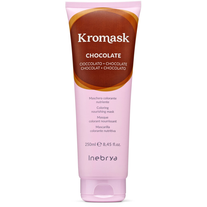 Маска для волосся тонувальна шоколад Inebrya Kromask color mask CHOCOLATE 250 мл