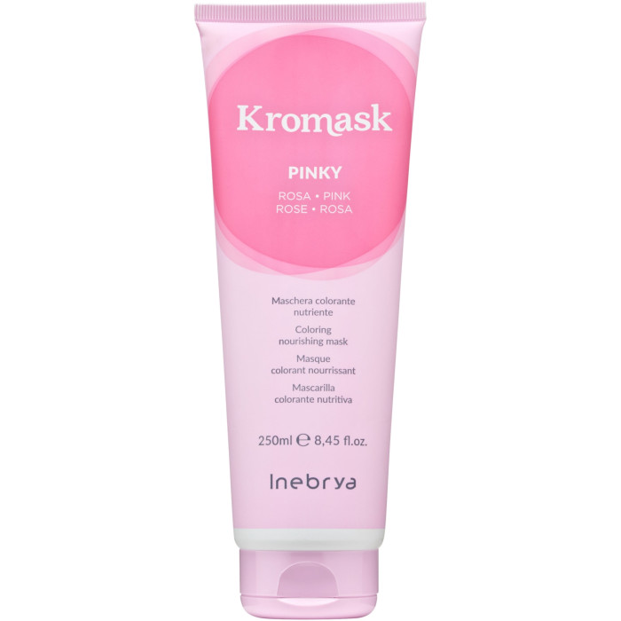 Маска для волосся тонувальна рожева Inebrya Kromask color mask PINKY, 250 мл