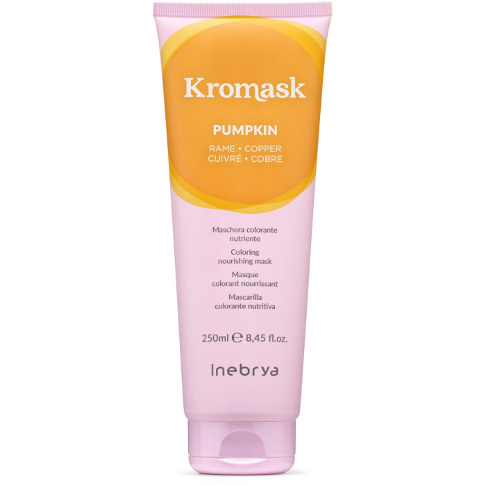 Маска для волосся тонувальна мідна Inebrya Kromask color mask PUMPKIN, 250 мл