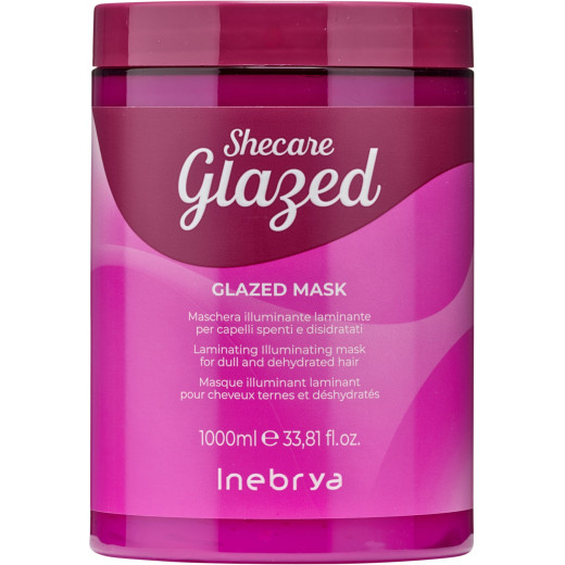 Маска для блиску волосся з ефектом глазурування Inebrya Shecare Glazed Mask 1000 мл