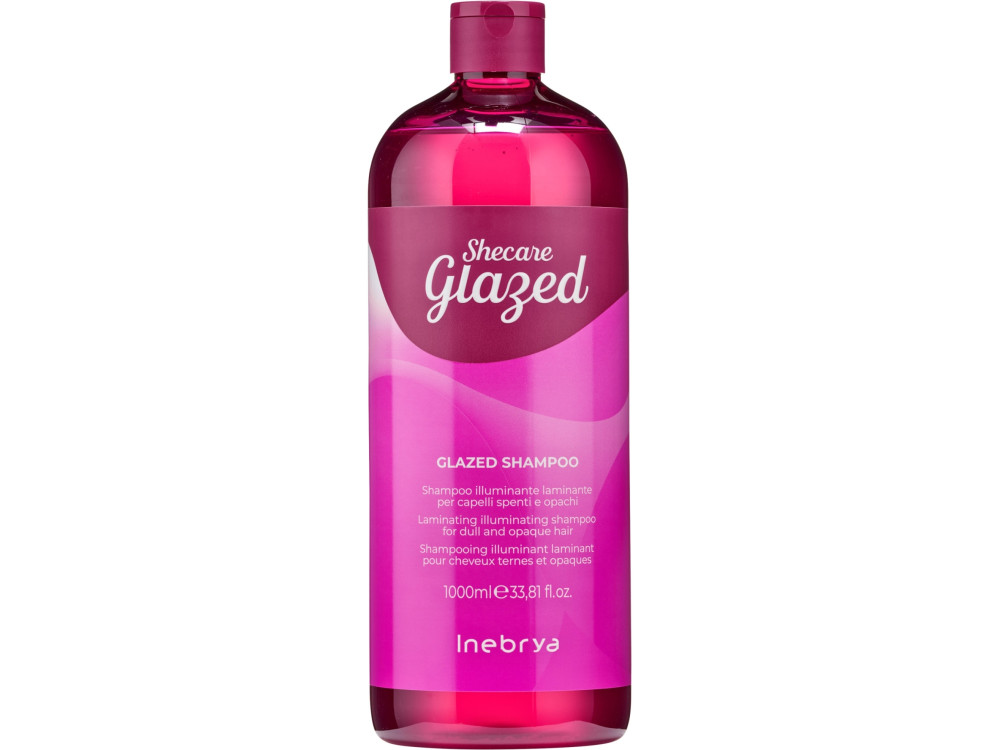 Шампунь для блиску волосся з ефектом глазурування Inebrya Shecare Glazed Shampoo 1000 мл
