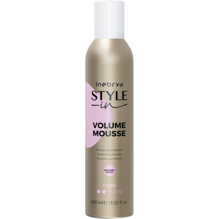 Мус для об'єму волосся Inebrya Style-In Volumizing Mousse фіксація 2, 400 мл