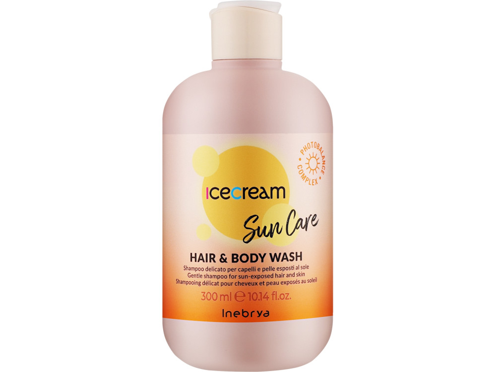 Шампунь для відновлення волосся і тіла після дії сонця Inebrya ice cream sun care 300 мл