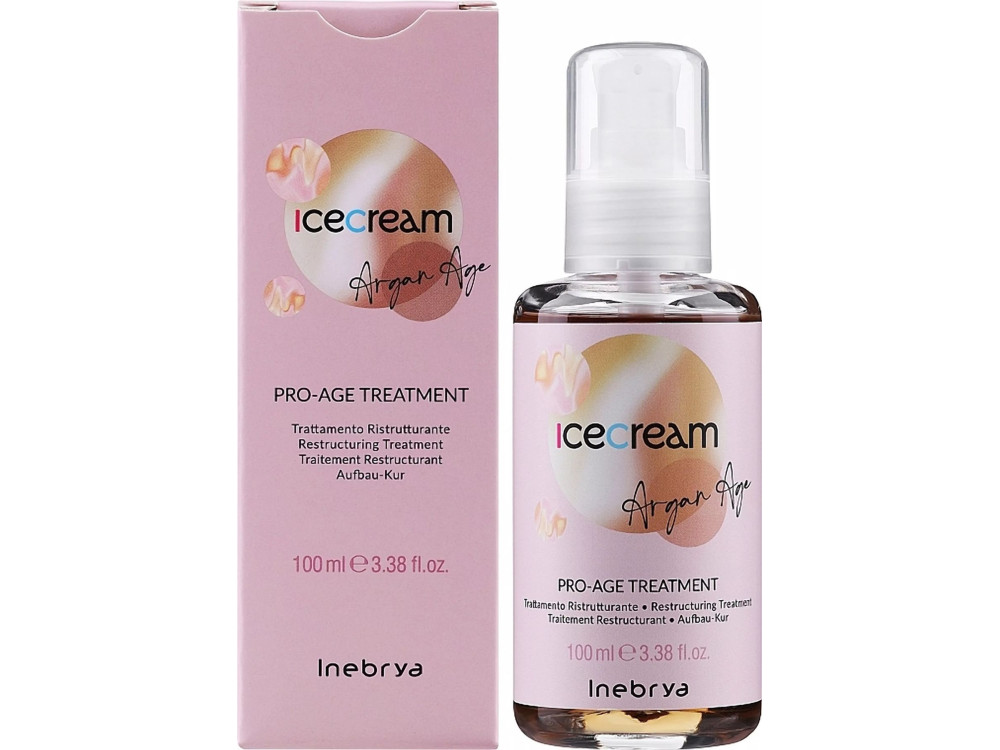 Арганова олія проти посічених кінчиків Inebrya Ice Cream Pro Age Argan Oil Treatment 100 мл