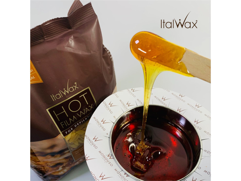 Гарячий плівковий віск в гранулах Italwax 1000г Натуральний
