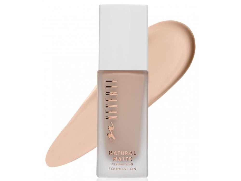 Тональна основа Neverti Natural Matte NP302 001 Porcelain, 32 мл
