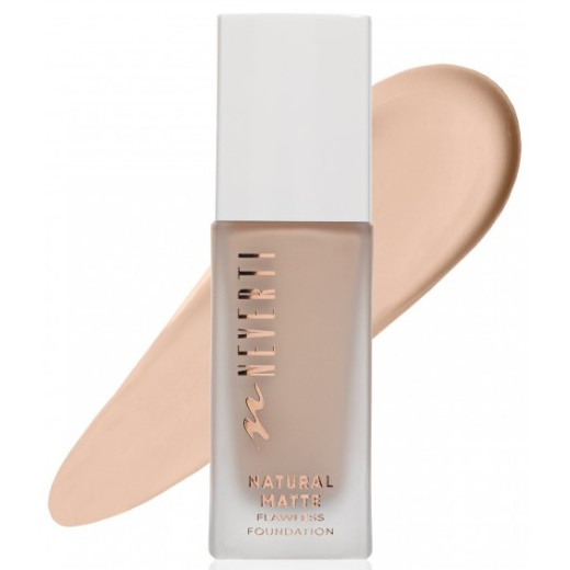 Тональна основа Neverti Natural Matte NP302 001 Porcelain, 32 мл
