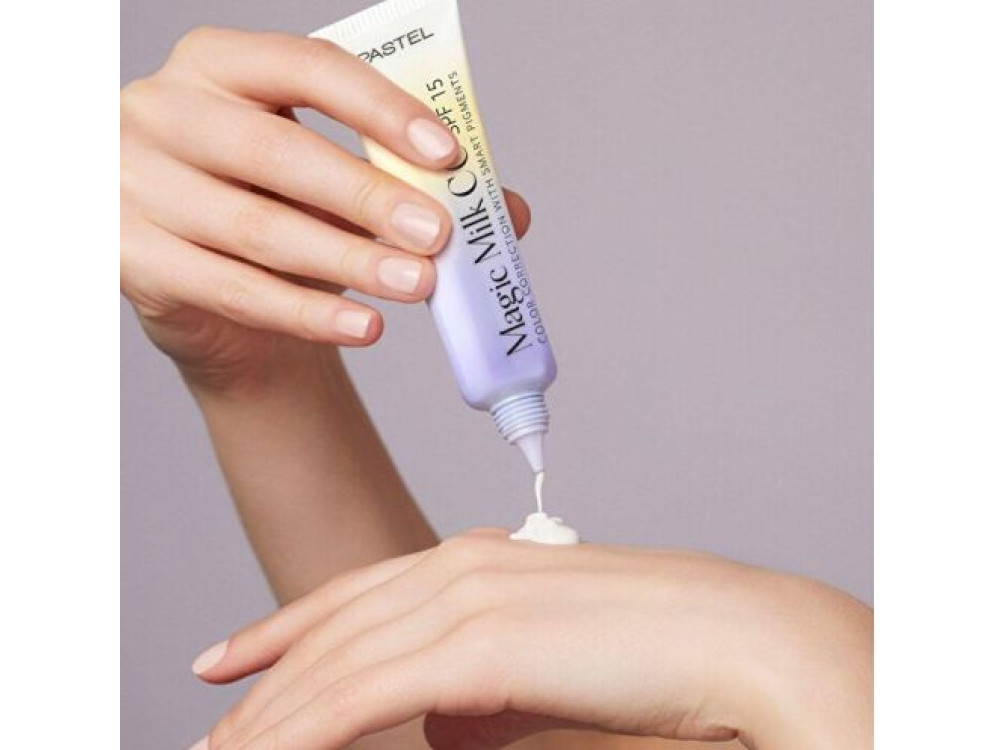СС крем Magic Milk SPF 15 Pastel Корекція кольору з розумними пігментами тон 50 Light Medium 30мл