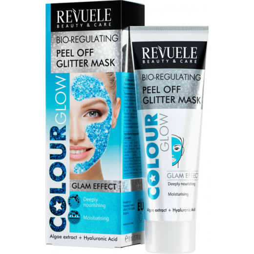 Маска-плівка для обличчя синя біорегулююча Revuele Color Glow, 80 мл