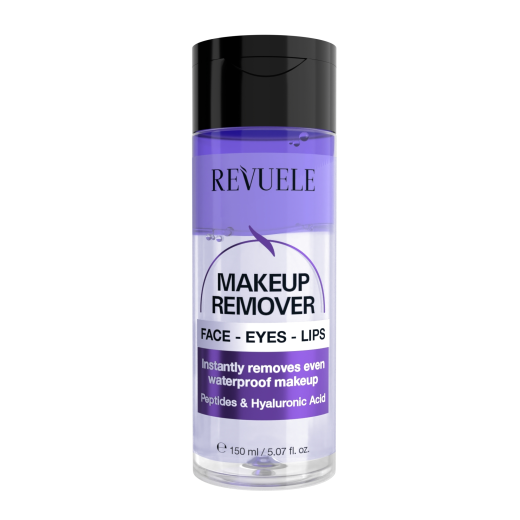 Засіб двофазний для зняття макіяжу з обличчя, повік, губ Revuele Makeup Remover, 150 мл