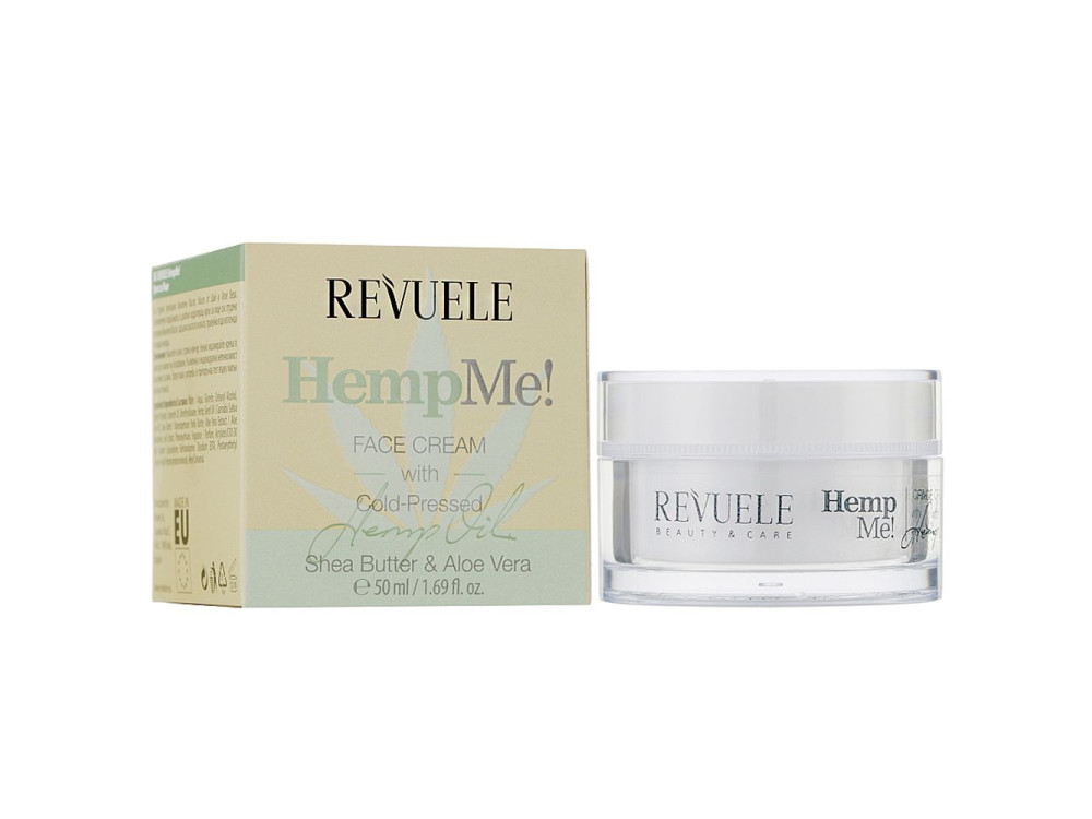 Крем для обличчя універсальний для будь-якого типу шкіри Revuele HEMP ME! 50 мл