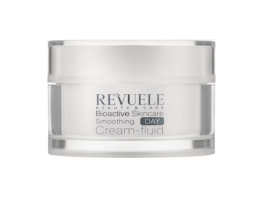 Розгладжуючий денний крем-флюїд для обличчя Гіалуроновий Revuele Bioactive 3D, 50 мл