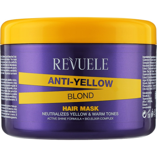 Маска для волосся з ефектом антижовтизни Revuele Anti Yellow Blond, 500 мл
