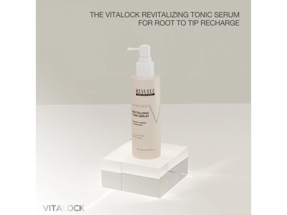 Сироватка тонізуюча для сухого та ламкого волосся Незмивна Revuele Hair Professional Vitalock Revitalizing, 150 мл