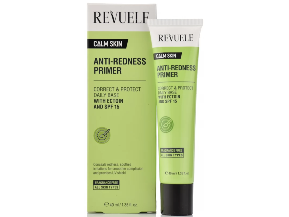 Праймер для обличчя Revuele Anti-Redness Primer проти почервоніння SPF 15, 40 мл