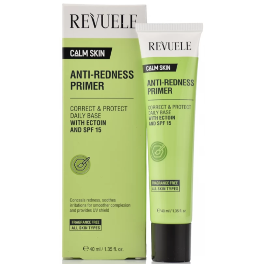 Праймер для обличчя Revuele Anti-Redness Primer проти почервоніння SPF 15, 40 мл