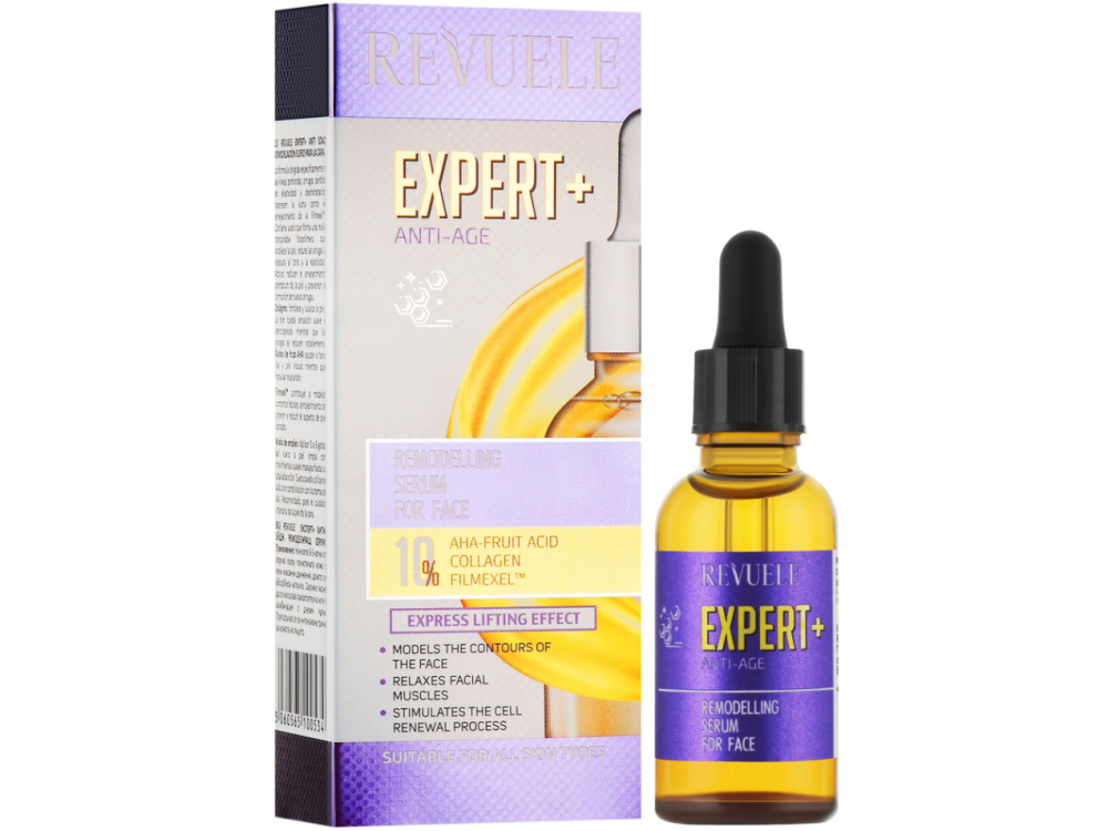 Ремоделювальна антивікова сироватка для обличчя Revuele Expert+ Anti-Age Remodelling Serum, 30 мл