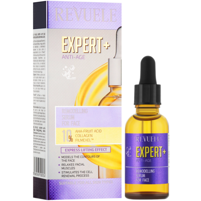 Ремоделювальна антивікова сироватка для обличчя Revuele Expert+ Anti-Age Remodelling Serum, 30 мл