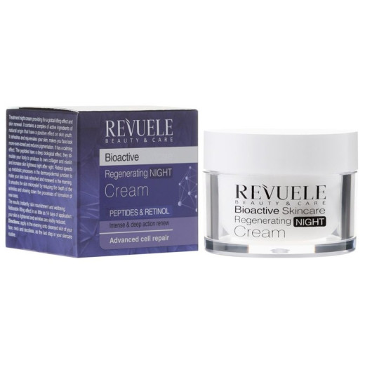 Крем нічний регенеруючий з пептидами та ретинолом Revuele Bioactive Skincare, 50 мл