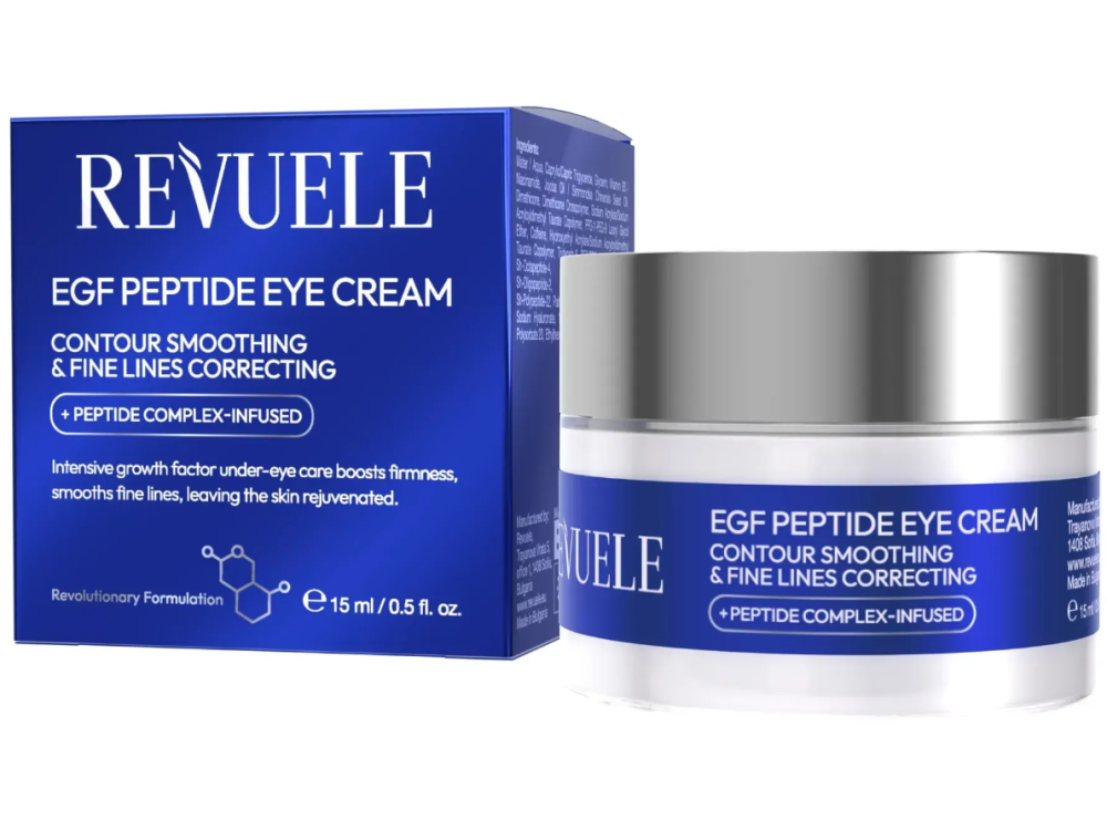 Крем для зони навколо очей Revuele EGF Peptide Eye Cream з пептидами, 15 мл