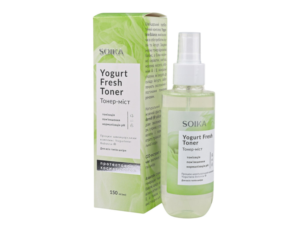 Тонер-міст для обличчя Yogurt Fresh Toner Soika 150 мл
