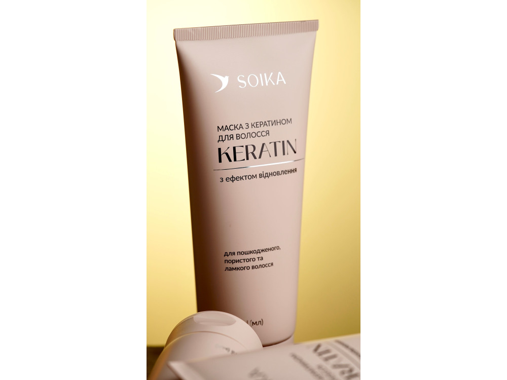 Маска для волосся Soika KERATIN з ефектом відновлення, 200 мл