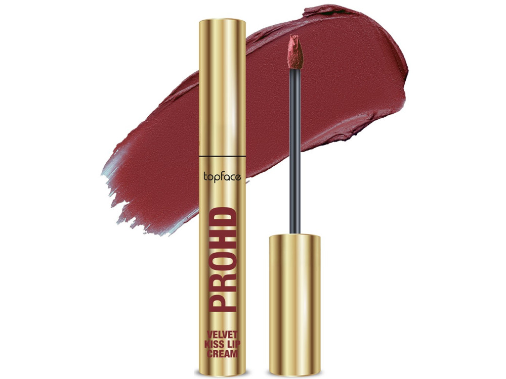 Рідка матова помада Topface PROHD Velvet Kiss Lip Cream PT212 010 Coffee Mood, 3 г
