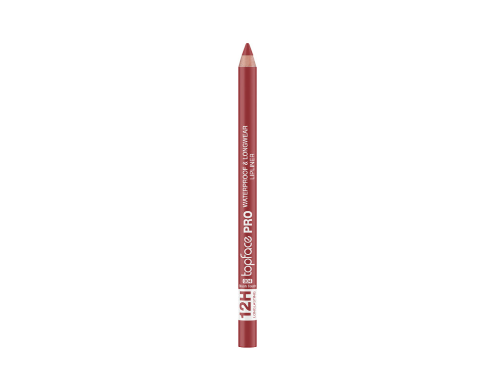 Олівець для губ водостійкий Topface PT621 PRO Waterproof & Longwear Lipliner 004 Blush Touch, рожево-кораловий, 1,14 г