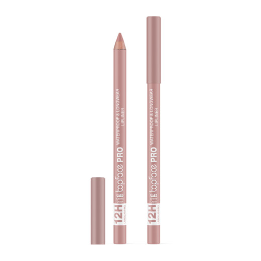 Олівець для губ водостійкий Topface PT621 PRO Waterproof & Longwear Lipliner 020 Cranberry, цегляно-рожевий, 1,14 г