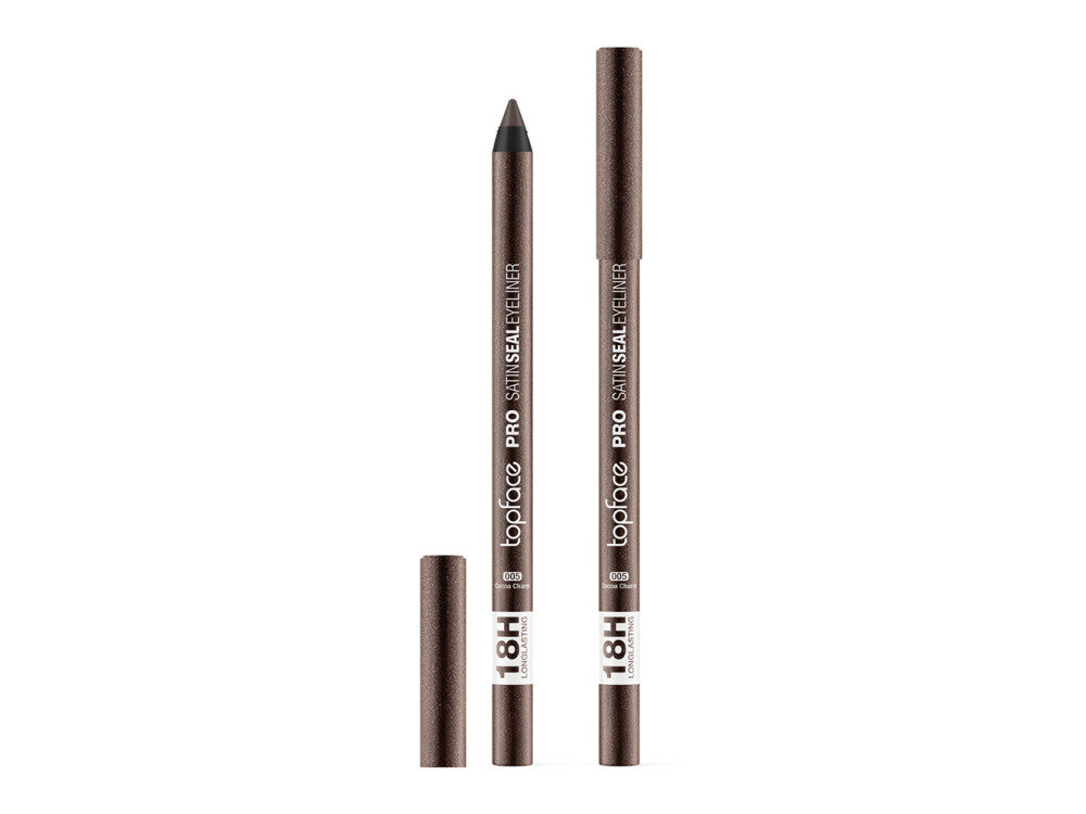 Олівець для очей Topface PT623 PRO Satin Seal Eyeliner 005 Cocoa Charm, шоколадно-коричневий з мерехтінням, 1,2 г