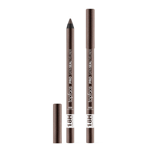 Олівець для очей Topface PT623 PRO Satin Seal Eyeliner 005 Cocoa Charm, шоколадно-коричневий з мерехтінням, 1,2 г