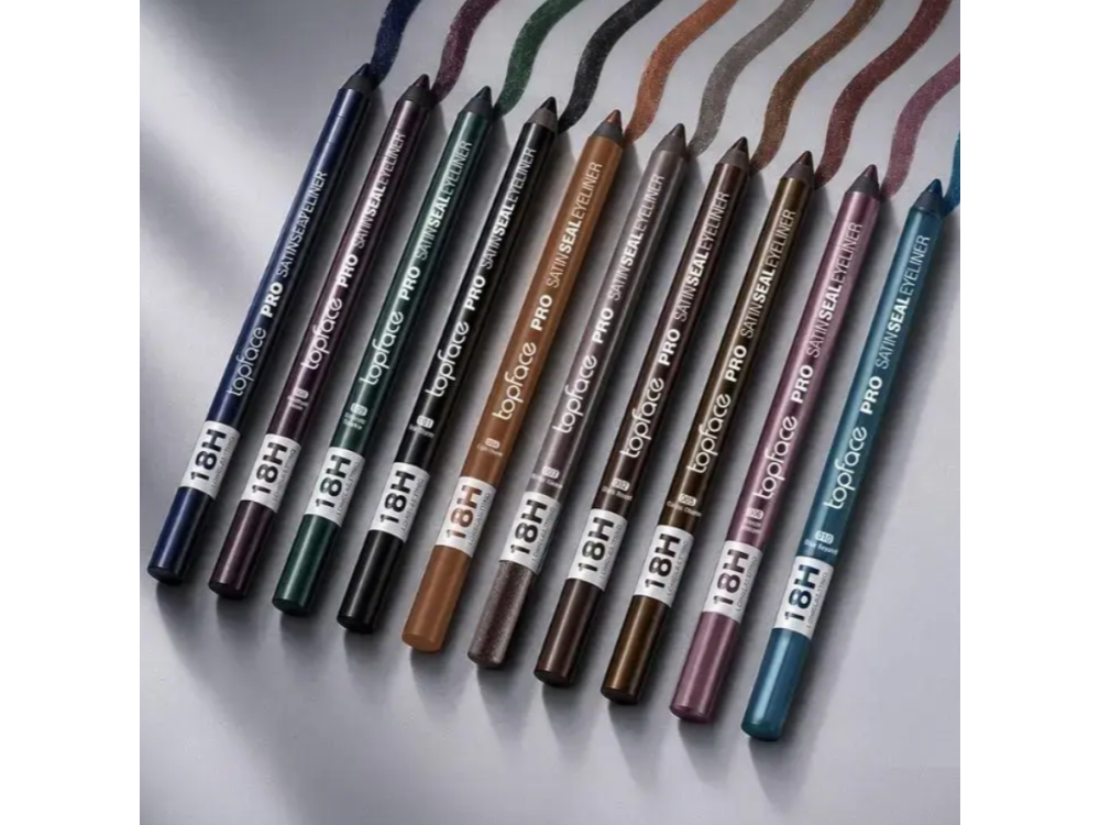 Олівець для очей Topface PT623 PRO Satin Seal Eyeliner 001 Ink Storm, чорний, 1,2 г
