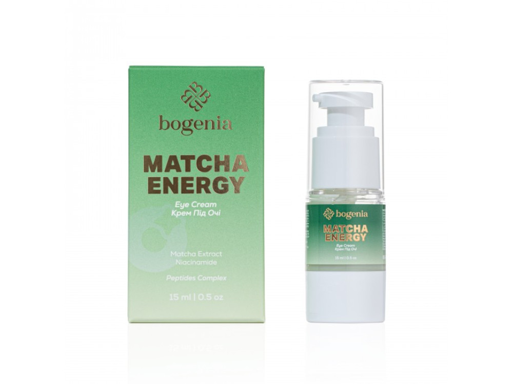 Крем для шкіри навколо очей з матчею Matcha Eye Cream Bogenia BG459 15 мл
