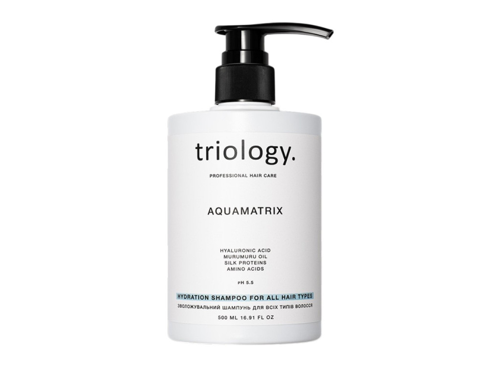 Зволожувальний шампунь для всіх типів волосся Triology AQUAMATRIX 500 мл