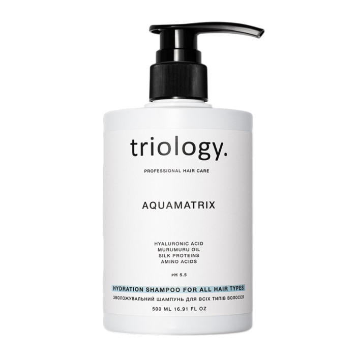 Зволожувальний шампунь для всіх типів волосся Triology AQUAMATRIX 500 мл