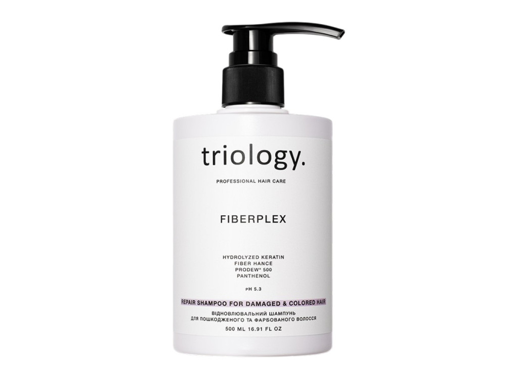 Відновлювальний шампунь для пошкодженого та фарбованого волосся Triology FIBERPLEX 500 мл