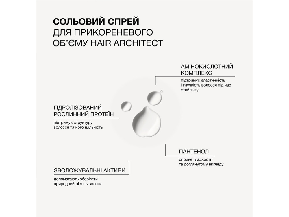 Амінокислотний спрей для прикореневого об’єму та створення текстури Triology Hair Architect, 200 мл