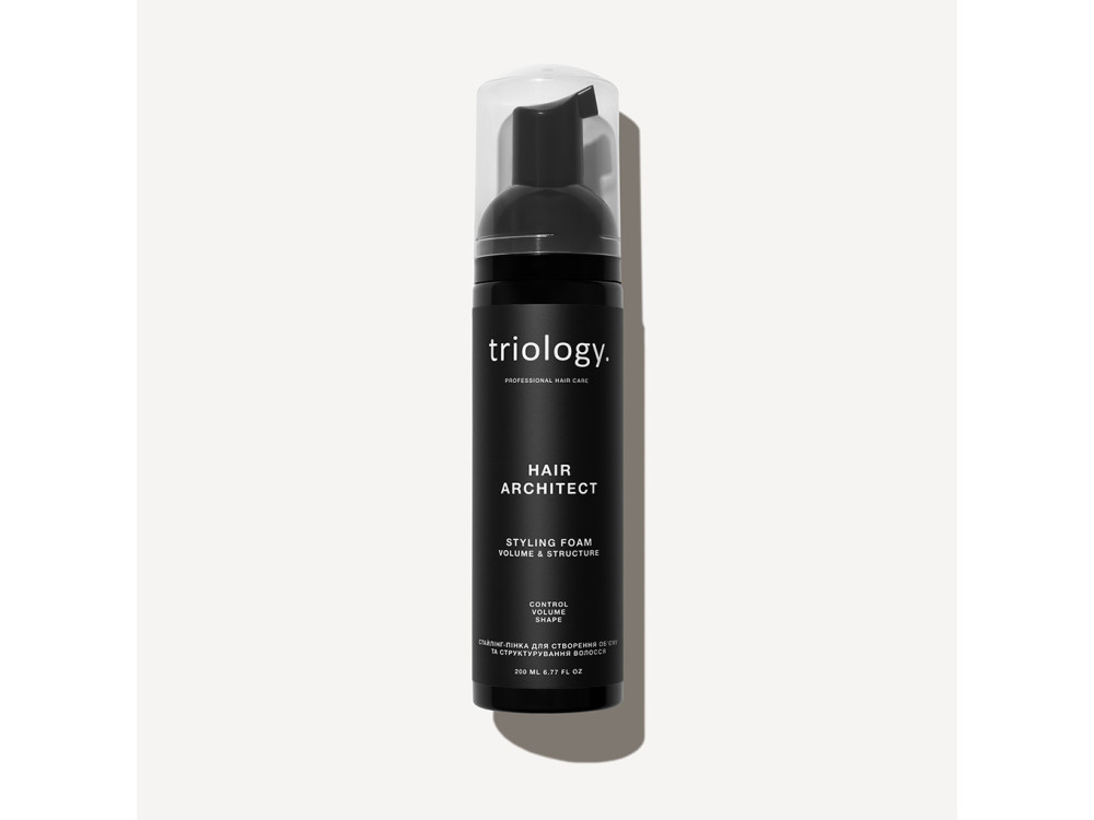 Стайлінг-пінка для створення обʼєму та структурування волосся Triology Hair Architect, 200 мл
