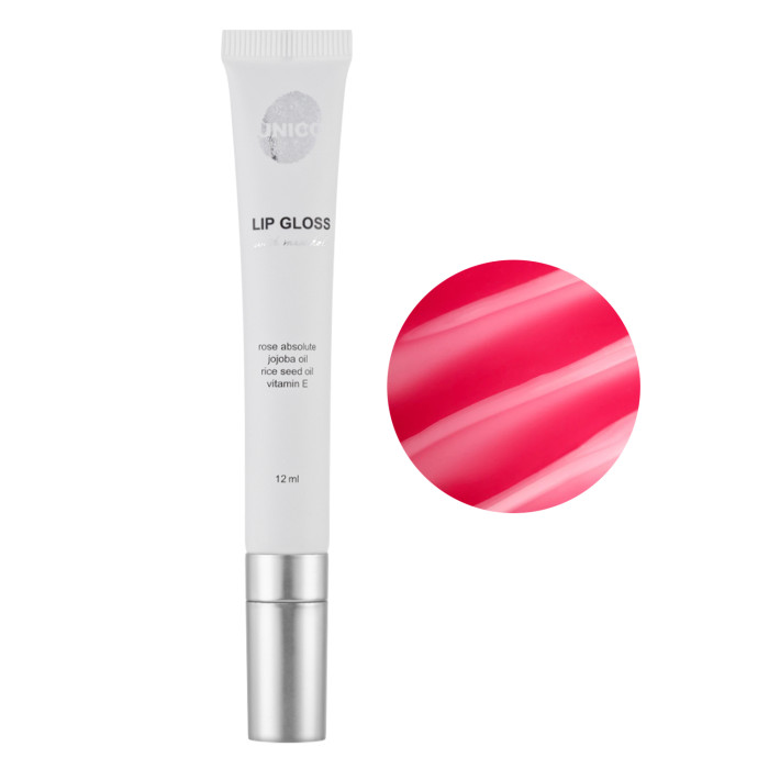 Блиск для губ з ментолом UNICO LIP GLOSS with menthol Flirt, 12мл