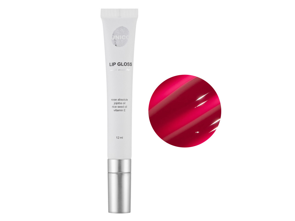 Блиск для губ з ментолом UNICO LIP GLOSS with menthol Jam, 12мл