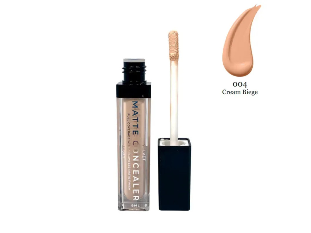 Консилер матувальний 04 Cream Beige Bogenia Matte Velvet Concealer BG620
