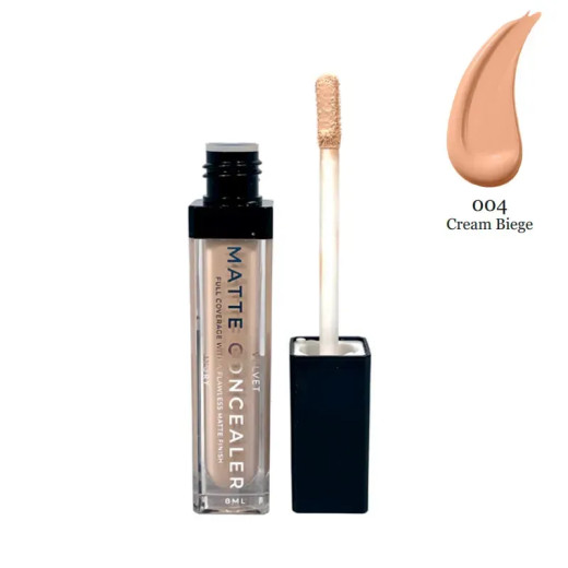 Консилер матувальний 04 Cream Beige Bogenia Matte Velvet Concealer BG620