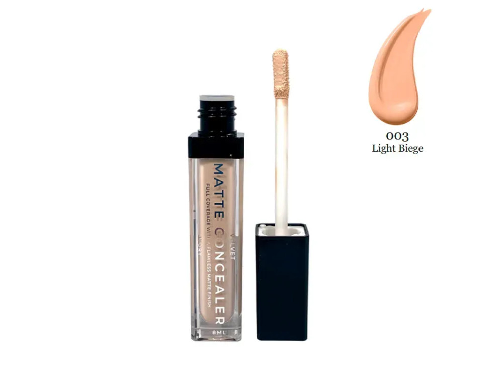 Консилер матувальний 03 Light Beige Bogenia Matte Velvet Concealer BG620
