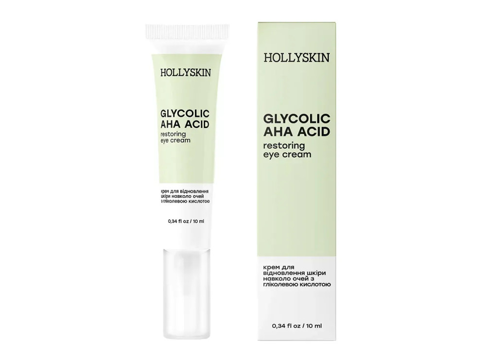 Крем для шкіри навколо очей з гліколевою кислотою HOLLYSKIN Glycolic AHA Acidr Eye Cream 10ml