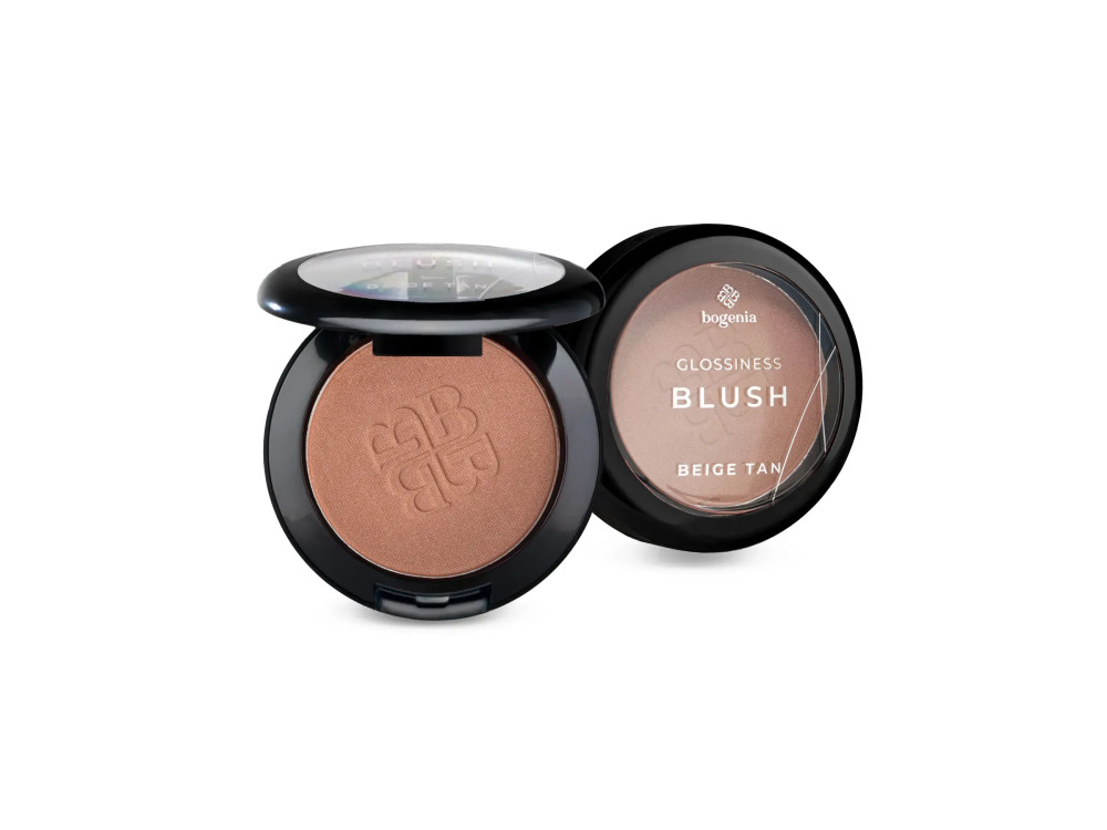 Рум'яна пудрові 02 Glossiness beige tan Bogenia BG630