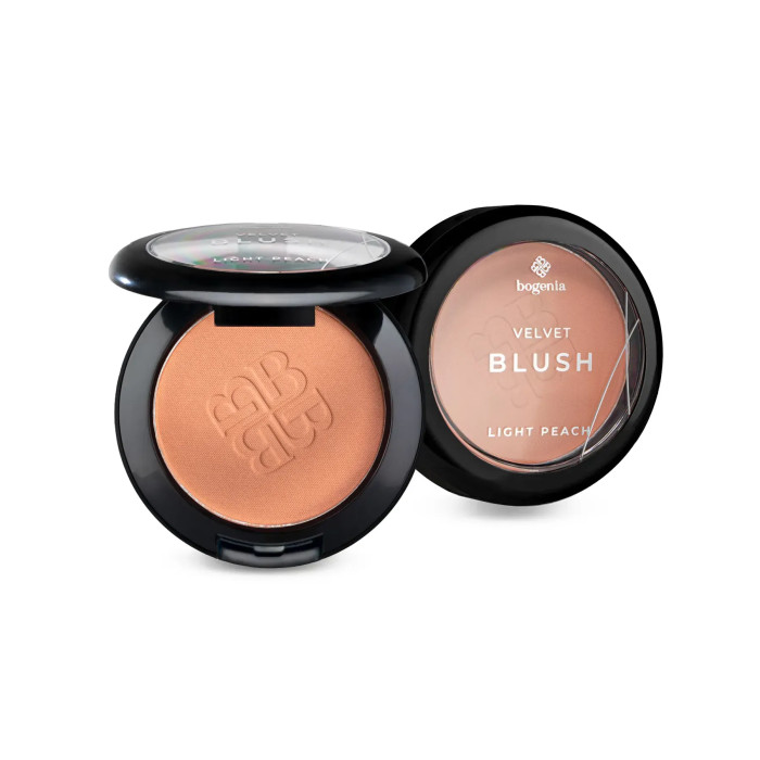 Рум'яна пудрові Bogenia BG630, 03 Velvet light peach